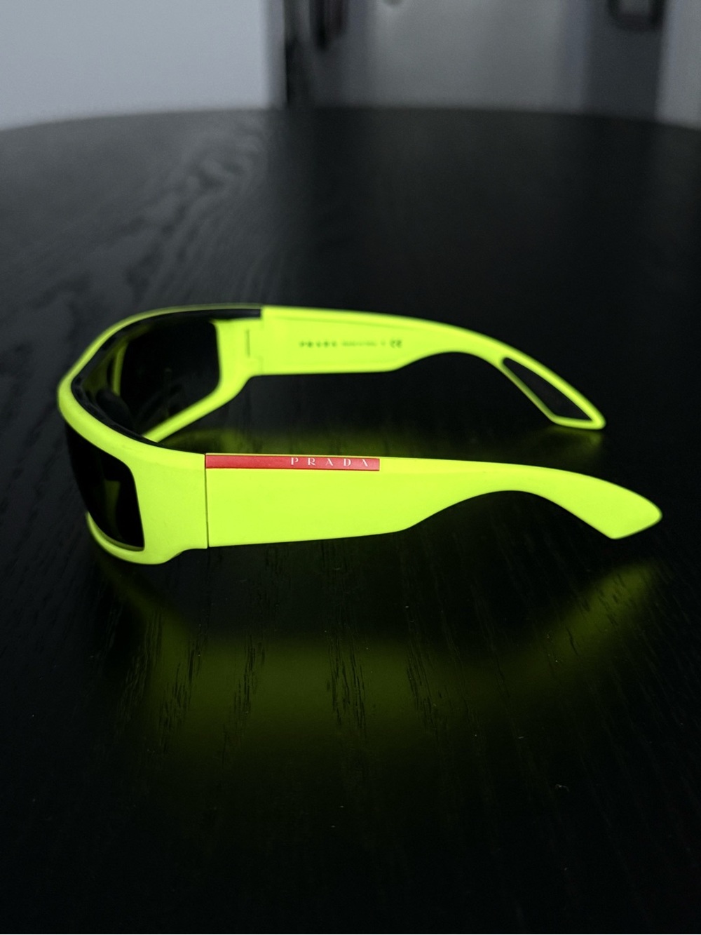 Prada Lines Rossa Neon Green Sunglasses